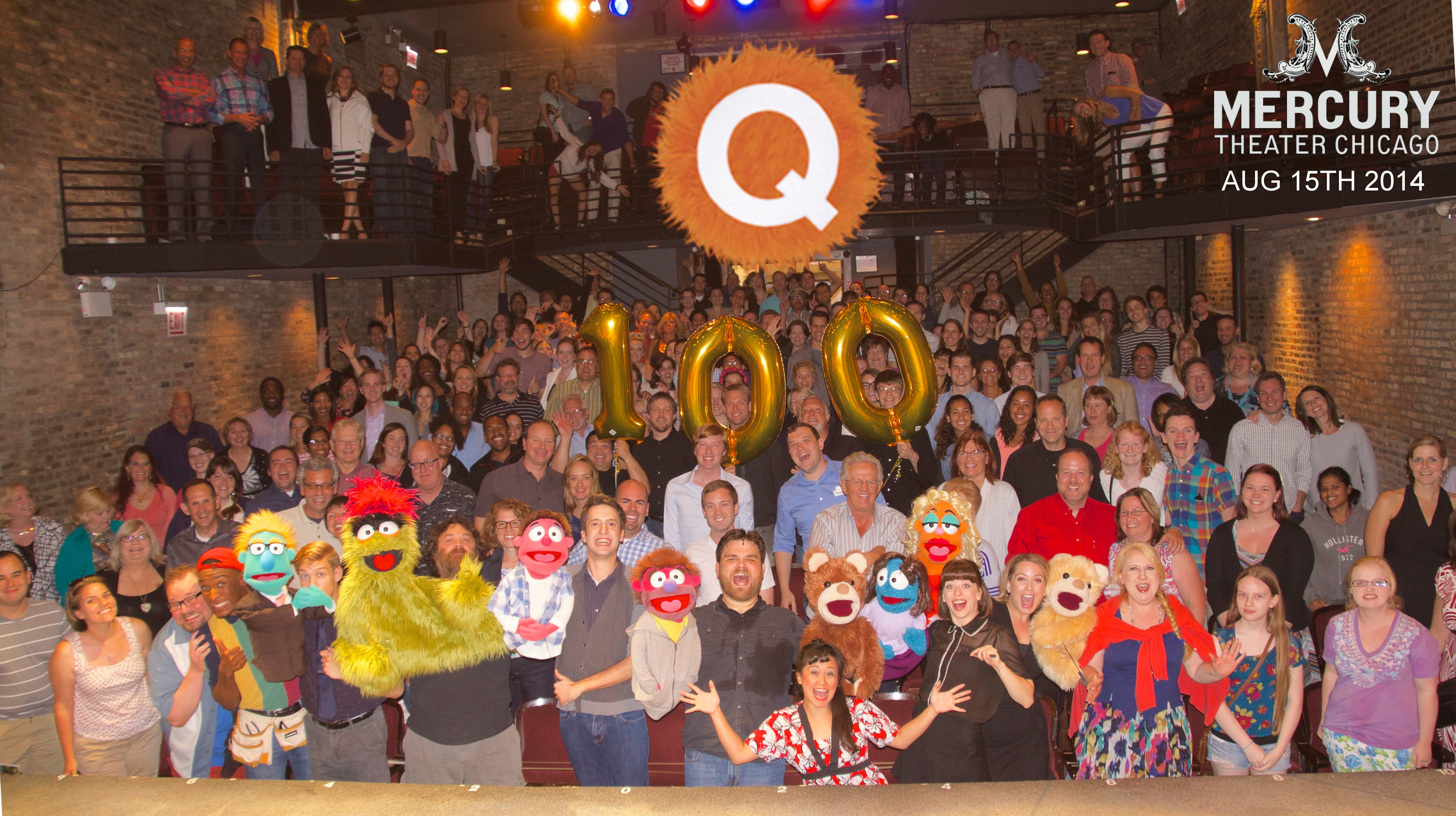 Mercury Theater's AVENUE Q Celebrates 100 Performances 1 AVENUE Q at Mercury Theater Chicago, 3745 N. Southport Avenue is thrilled to celebrate its 100th performance of the hilarious musical comedy, now playing through October 26, 2014. AVENUE Q continues to sell out and break all box office records at Mercury Theater Chicago. Chris Jones of the Chicago Tribune described the show as “delightfully sweet and vulnerable...could not be more fun or charming to watch!” and the Chicago Sun­Times Highly Recommends the show saying it’s “better than the Broadway original!” Winner of the Tony ‘Triple Crown’ for Best Musical, Best Score and Best Book, AVENUE Q is part flesh, part felt, and packed with heart. AVENUE Q is led by Jeff Award winners L. Walter Stearns (Director), Eugene Dizon (Musical Direction), and Kevin Bellie (Choreography) and features custom made puppets by Russ Walko.