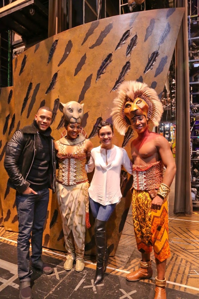 Trai Byers (Empire)_ Nia Holloway (The Lion King)_ Grace Gealey (Empire) and Aaron Nelson (The Lion King)