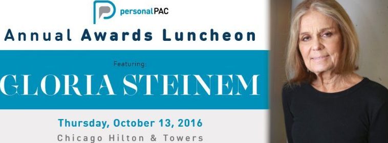 Gloria Steinem Will Give KeyNote at Personal Pac's 2016 Awards Luncheon 1 By Stacey Crawley